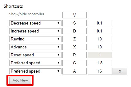 Video Speed Controller