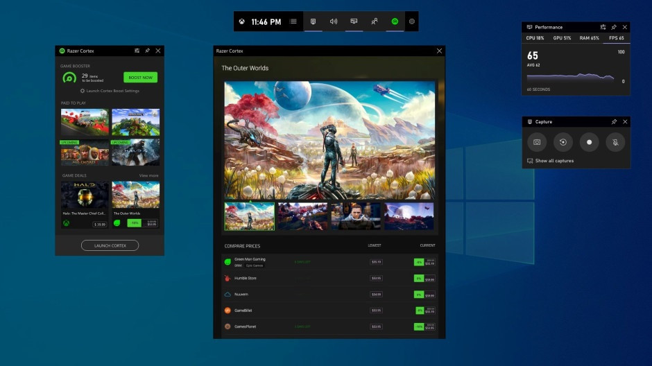 微软win10更新Xbox Game Bar：首批7款，支持第三方插件