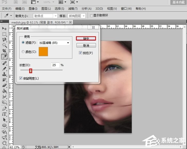 PS软件Portraiture滤镜插件的使用方法